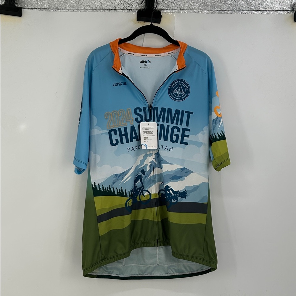 Athlos cycling jersey 2024 Summit Challenge Park City, Utah XL New With Tags